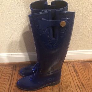Louis Vuitton Blue Rain Boots